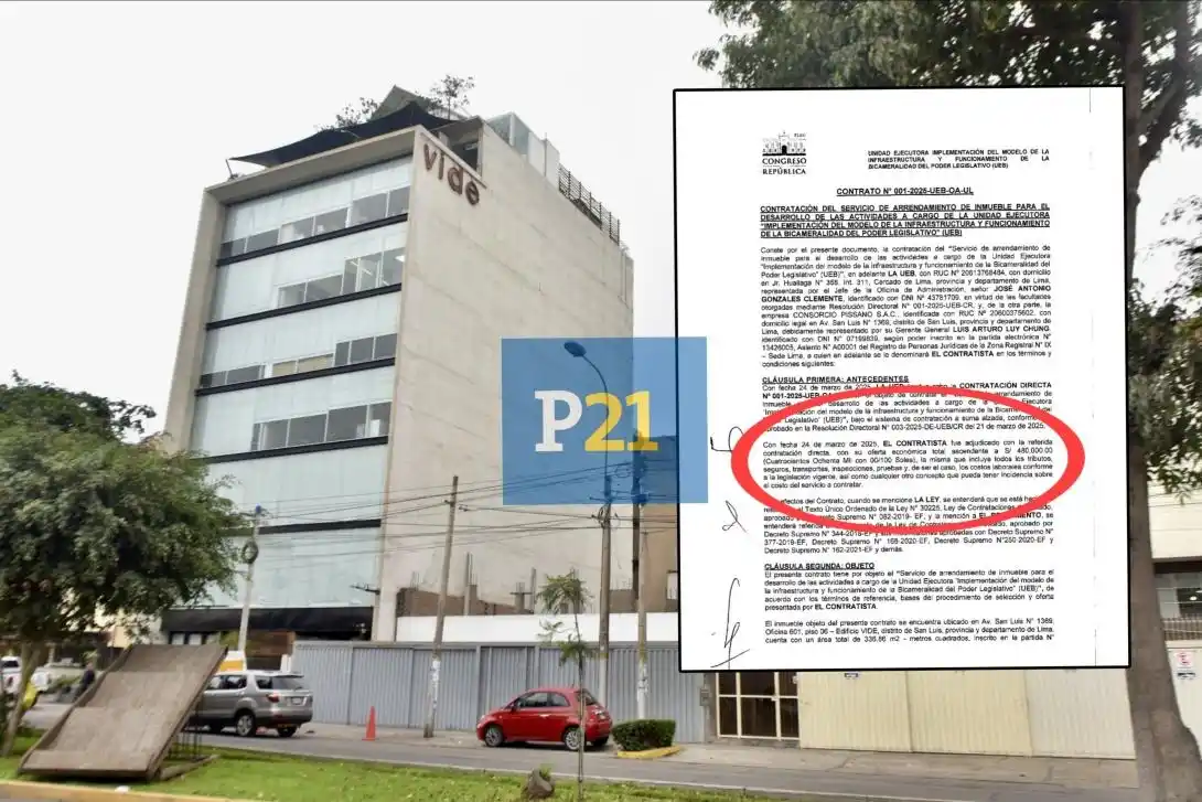 Image from Perú21 : *🚨 Congreso pagará S/480 mil por el alquiler en el misterioso edifici...