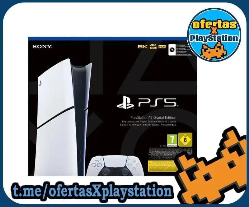 Image from ofertasXplaystation Videojuegos: Consola PS5 Slim DIGITAL Ed. Española ✨SÓLO 379€✨ ✂️ Aplicando el cup...