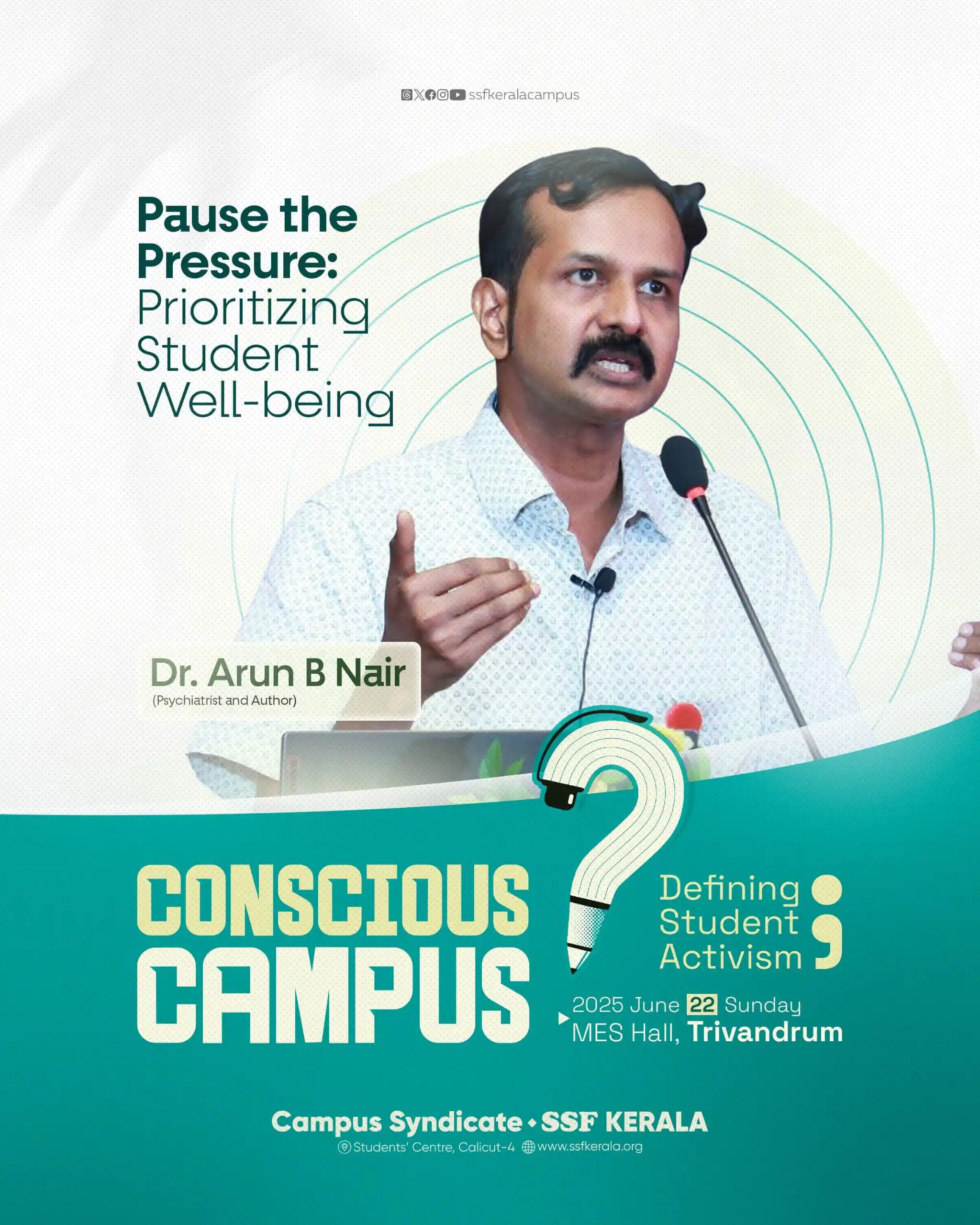Image from SSF KERALA: _'Defining Student Activism'_ *CONSCIOUS CAMPUS* > 2025 June 22 Su...