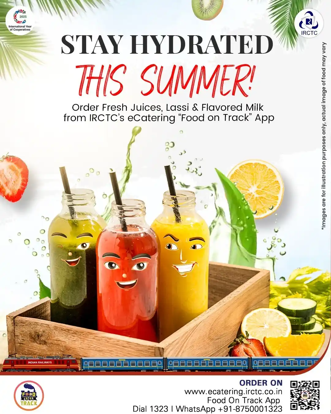 Image from IRCTC Official: Don't let summer dehydration slow you down! Keep cool and refreshed du...