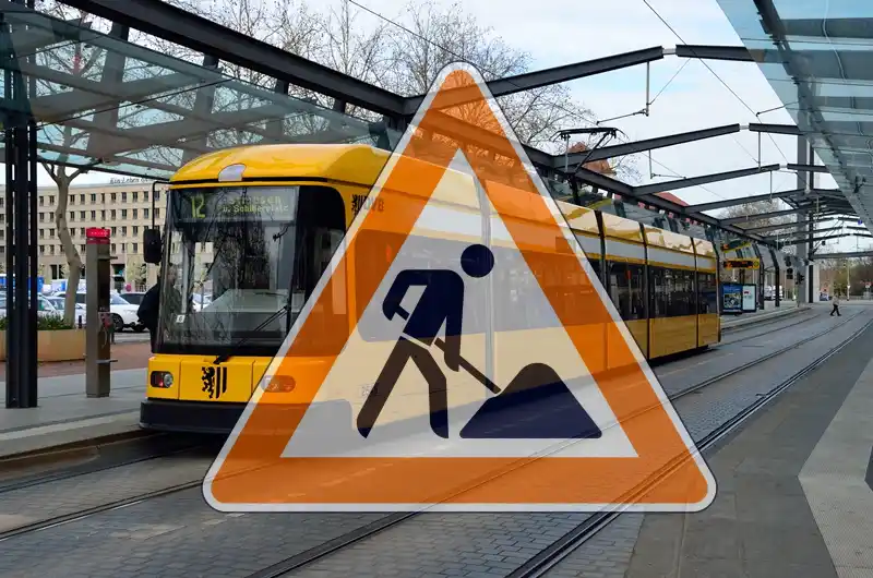 Image from Nahverkehr-Mitteldeutschland : 🔵Dresden | *Bauarbeiten am Postplatz von Montag, dem 30. Juni 2025, 3...