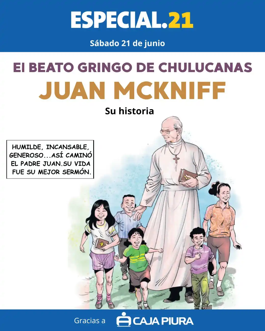 Image from Perú21 : 📌 Este sábado en Perú21 no se pierda la historieta del padre  agustin...