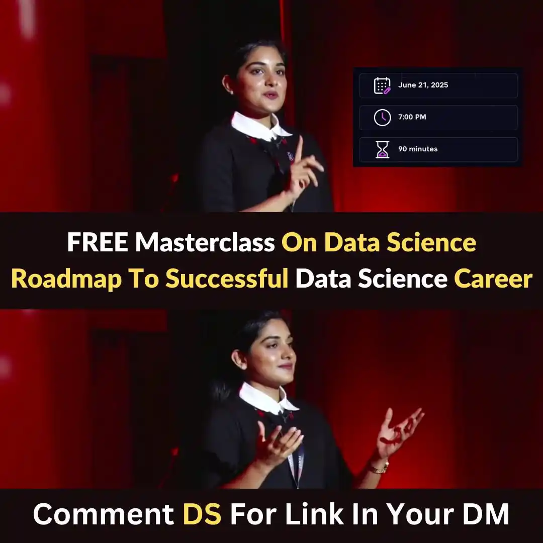 Image from Freshershunt: 🚨 𝗙𝗥𝗘𝗘 𝗢𝗻𝗹𝗶𝗻𝗲 𝗠𝗮𝘀𝘁𝗲𝗿𝗰𝗹𝗮𝘀𝘀 𝗢𝗻 𝗗𝗮𝘁𝗮 𝗦𝗰𝗶𝗲...