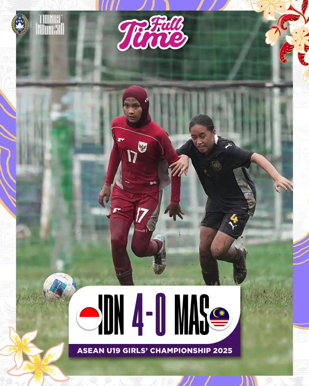 Image from ๐๐ข๐ฆ๐ง๐๐ฌ๐๐ฉ๐๐๐ญ๐: FT: Indonesia 4-0 Malaysia โจ๐ Indonesia lolos ke babak semifinal seb...