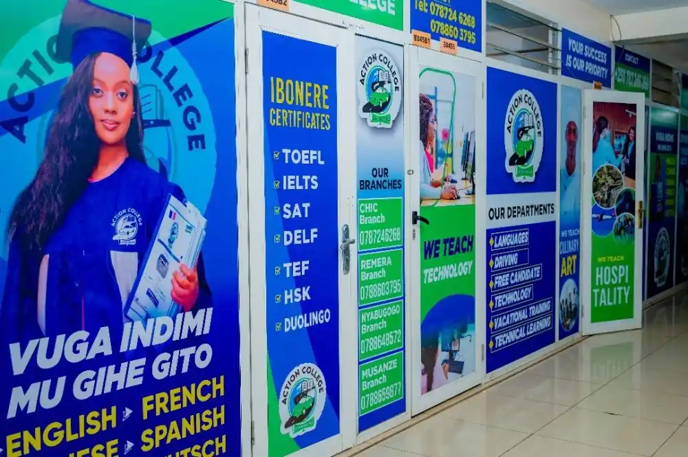 Image from Tedros Info: _Imaze gushinga amashami arindwi mu Rwanda: Action College mu kwimakaz...