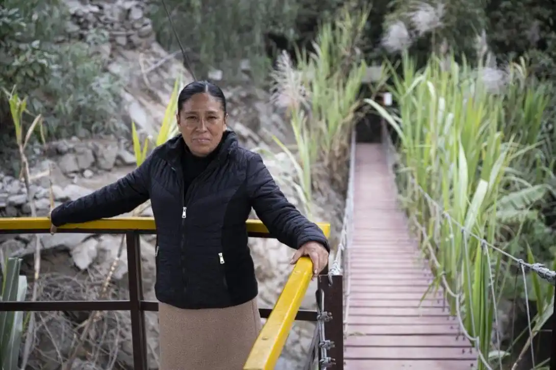 Image from Perú21 : 🤗 Indígena tiñe de verde el desierto de Lima con una "selva escondida...