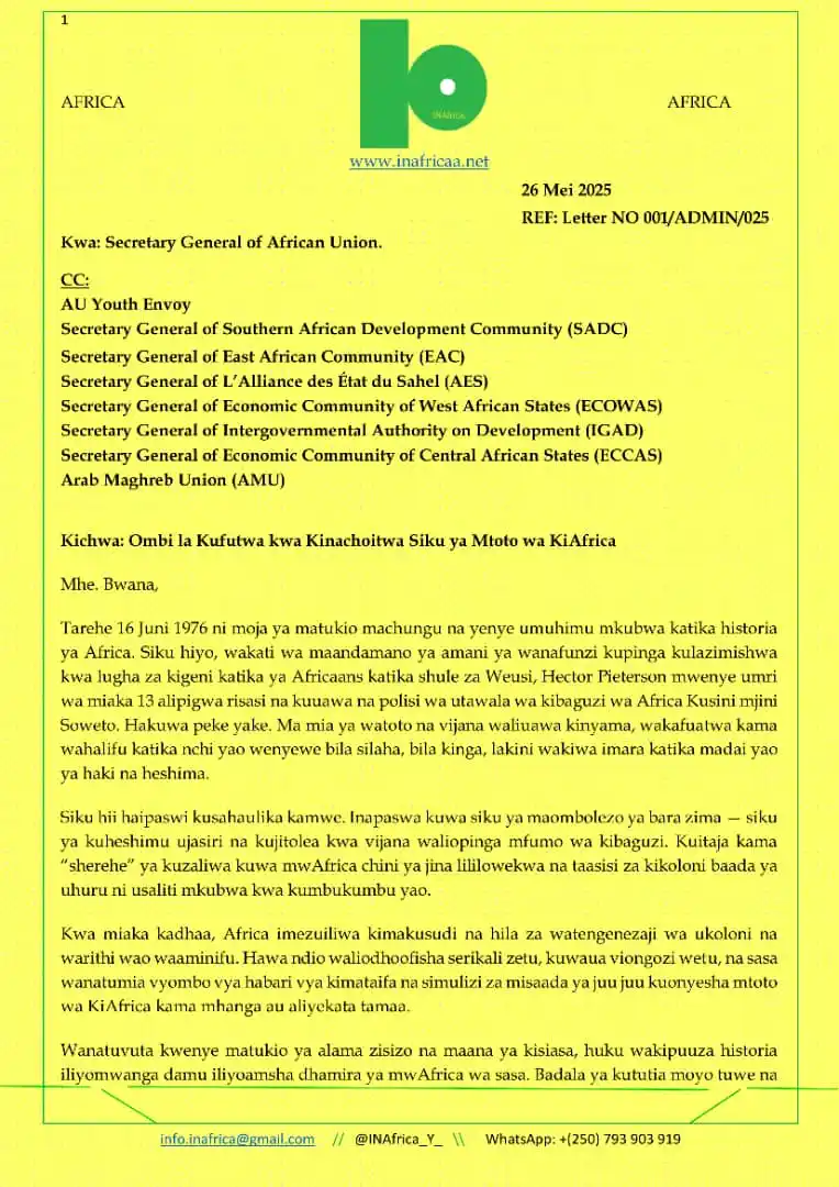 INAfrica - Youth Initiative&Discussions. post