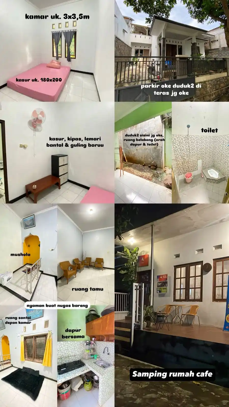 Image from DINIFESS 🐚: *OPER KOS CEWEK BENTUK RUMAH KM LUAR* 📍: Abufla Kos (Ampel gading, ga...