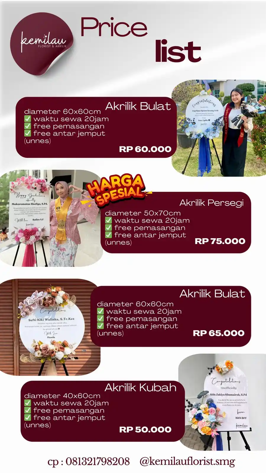 Image from DINIFESS 🐚: *PAID PROMOTE‼️* Buat momenmu lebih spesial bersama @kemilauflorist.s...
