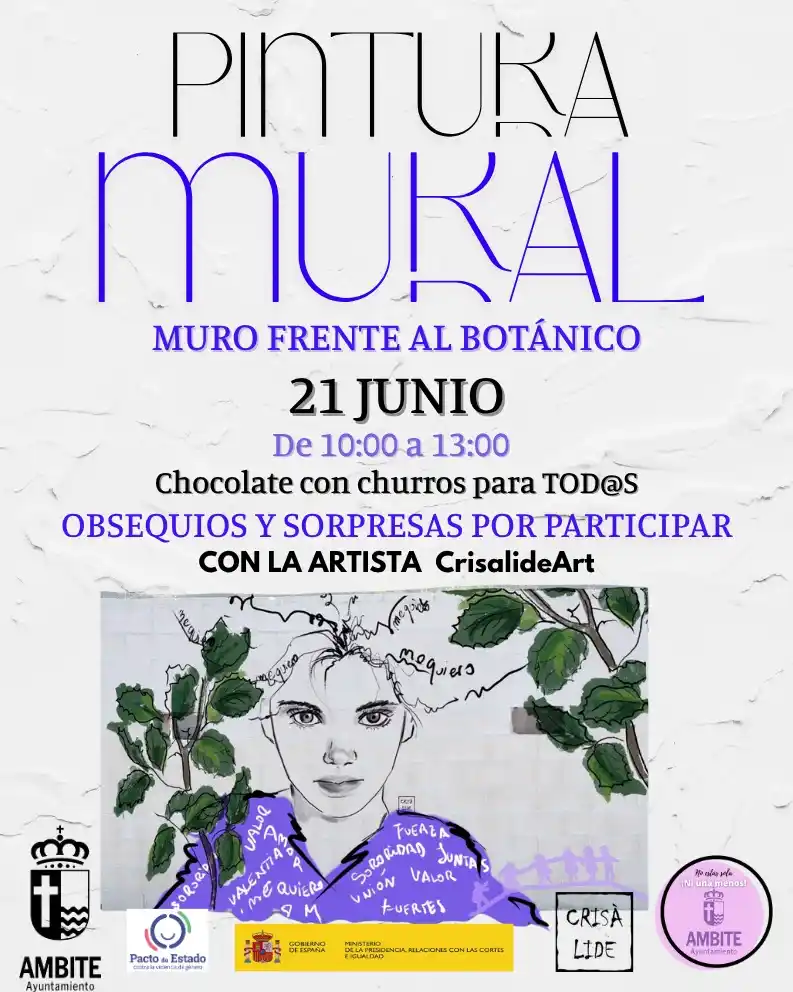Image from Ayuntamiento de Ambite - Servicio de Información Vecinal.: *PINTURA MURAL* Pintamos junt@s el muro frente al botánico. Chocolate ...