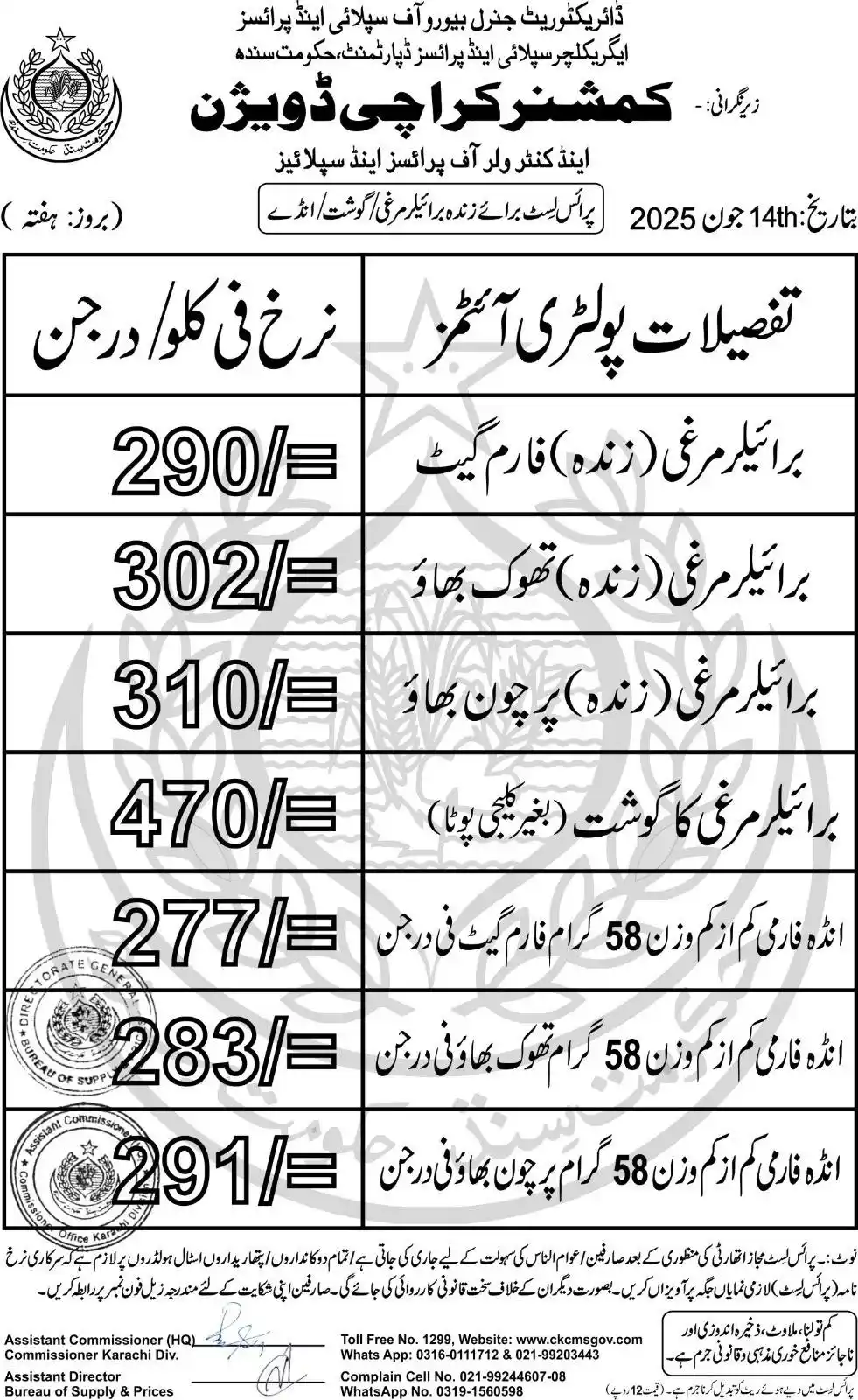 Commissioner Karachi post