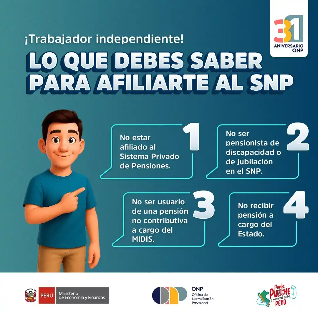 Image from ONP Oficial: 🔒 ¡Protege tu futuro y el de tu familia! Afíliate al Sistema Nacional...