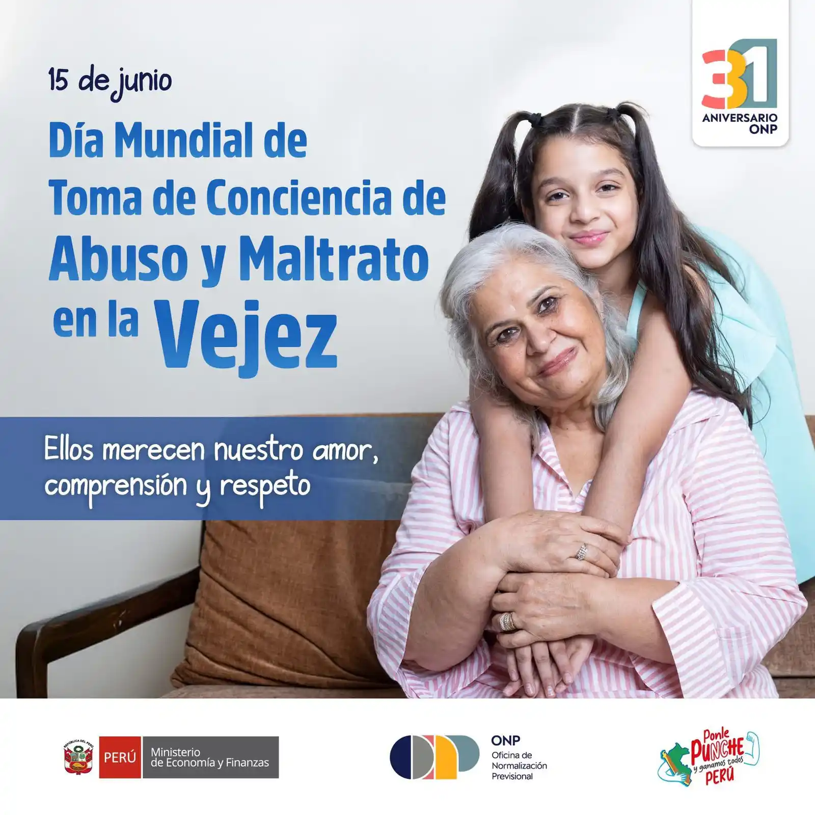 Image from ONP Oficial: 🫶 Protejamos a nuestros adultos mayores, así como ellos lo hicieron c...