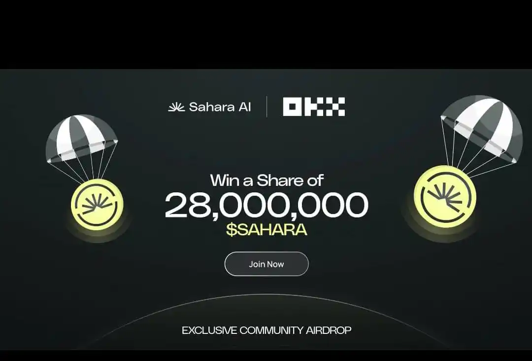 Image from Free Earning With Mehraj Khalid🥰: *SAHARA - OKX*   28,000,000 $Sahara Tokens Airdrop  Pool "A" for For S...