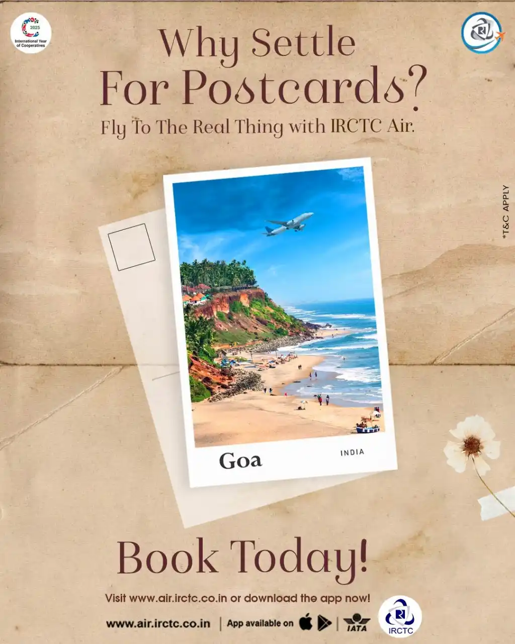 Image from IRCTC Official: Say hi to your bucket list! With IRCTC Air, you're just a tap away fro...
