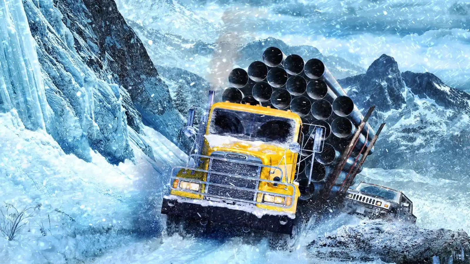 Image from New Level Argentina: *SnowRunner*  SnowRunner te pone al volante de potentes vehículos para...
