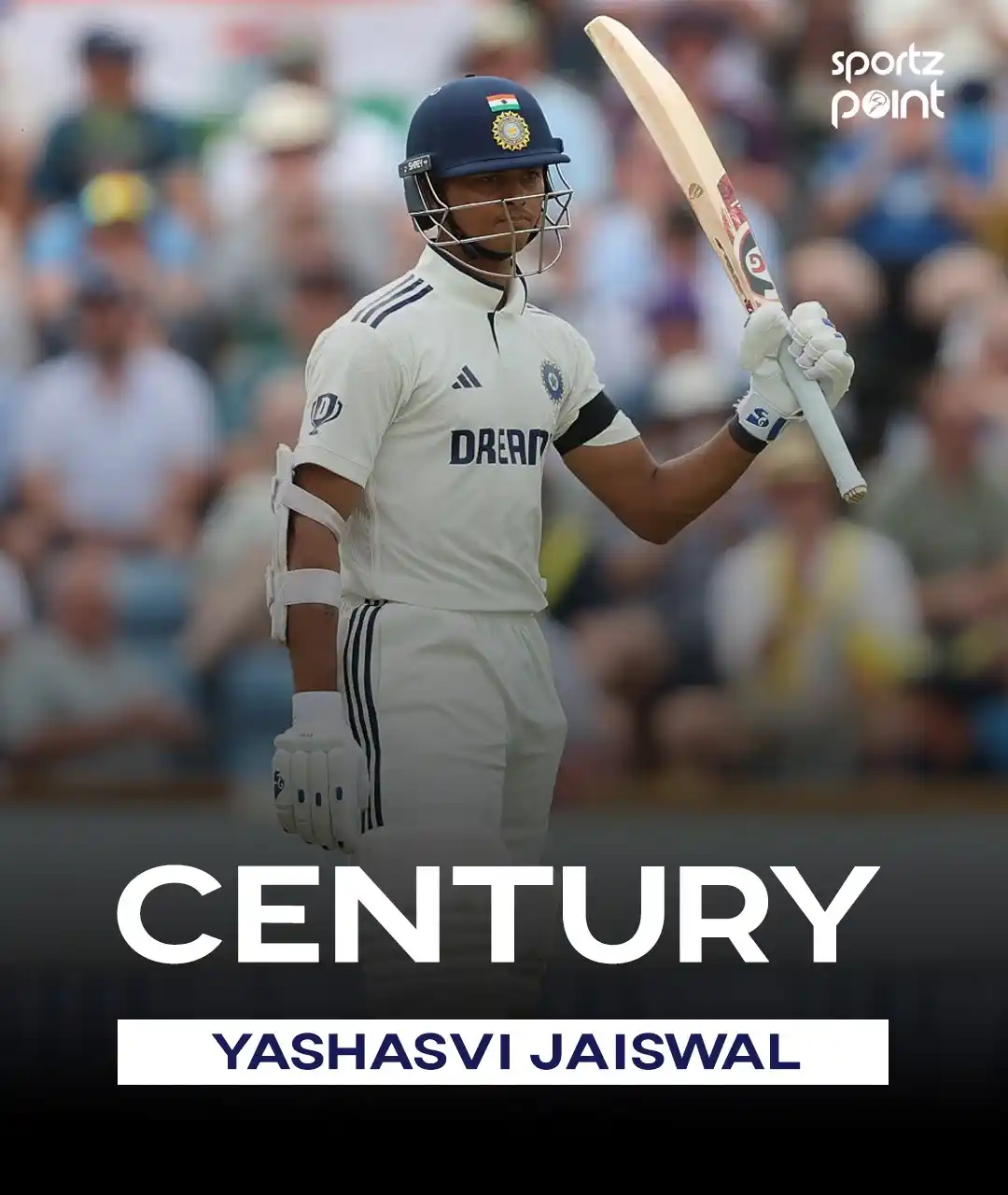 Image from Sportz Point | Follow your game: 5th test century in just 37 test innings for Yashasvi Jaiswal! First...