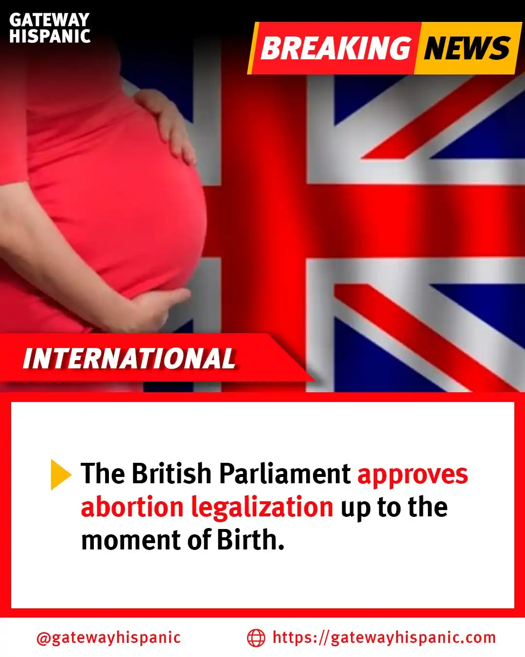 Image from Gateway Hispanic: 🔴 BREAKING: The UK Parliament has passed a controversial law allowing...
