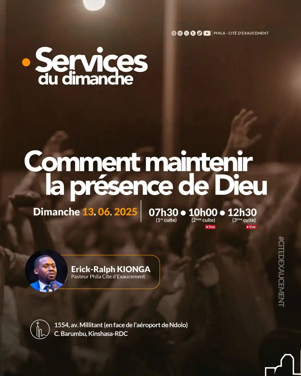 Image from Phila Cité d’Exaucement : Ce Dimanche à Phila Cité d’Exaucement Un sujet essentiel sera abordé :...