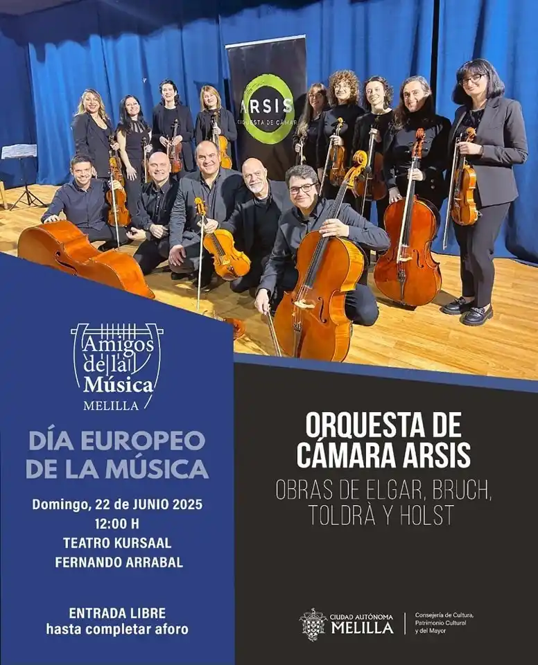 Image from Ciudad Autónoma de Melilla: 🎶 ¡Celebra el *Día Europeo de la Música en Melilla*! 🎻  📅 Este domi...