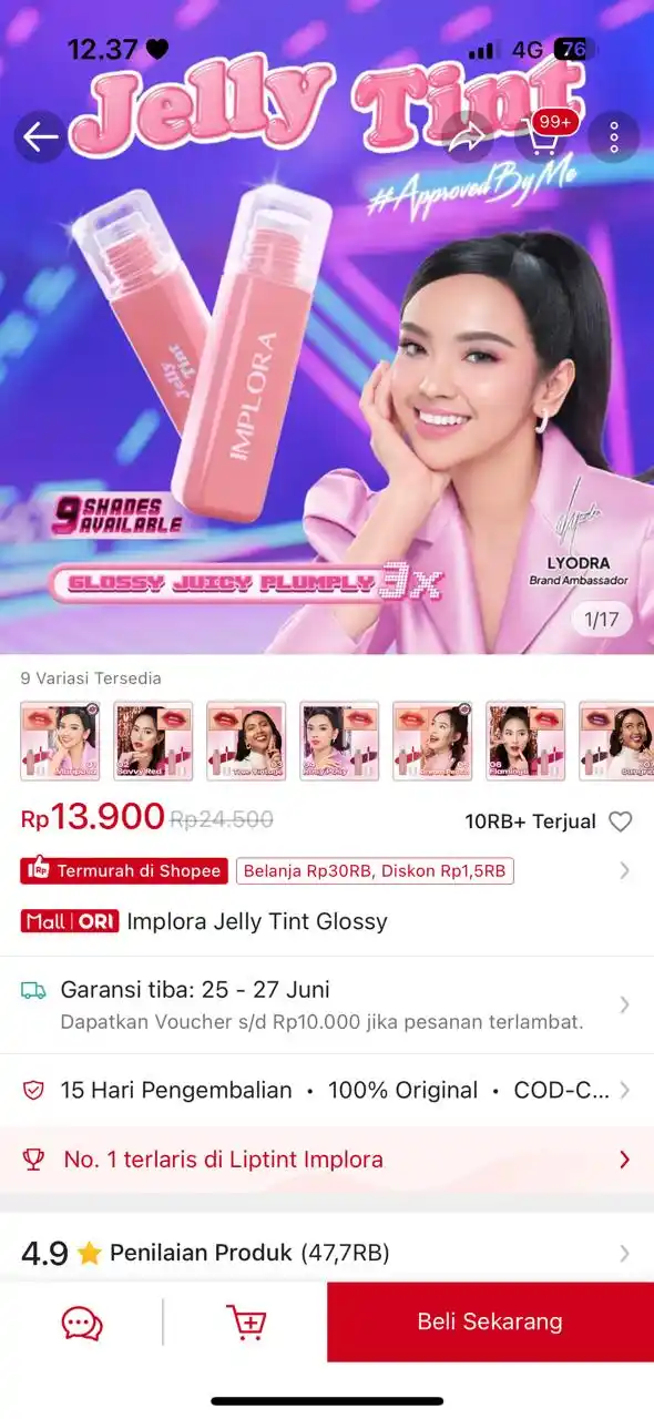 Image from Racun shopee 🛒🎀: CEPEEET LIPTINT IMPLORAAAAA https://s.shopee.co.id/8AKV6m9vl8...