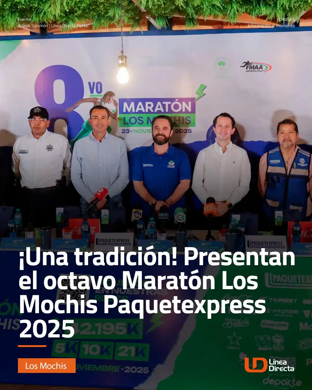 Image from Línea Directa Portal: CONVOCATORIA 📢💬| ¡Una tradición! Presentan el octavo Maratón 🏃🏻 Lo...