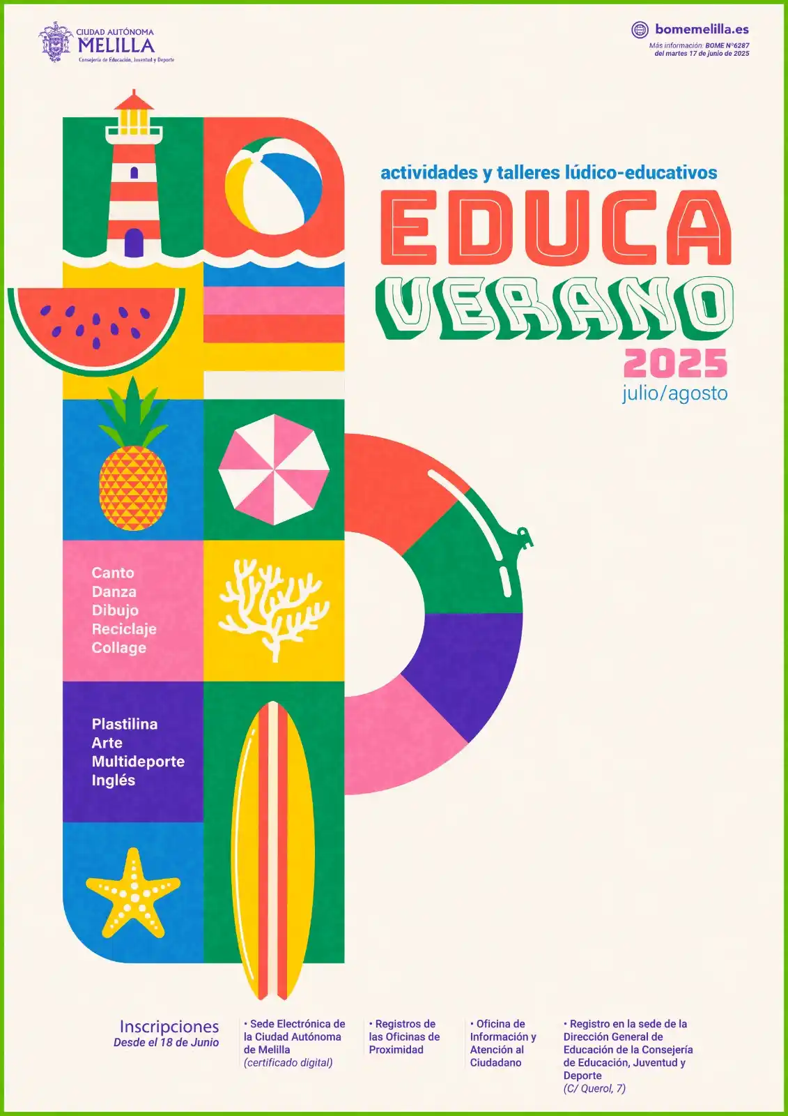 Image from Ciudad Autónoma de Melilla: ⛱️ Educaverano 2025 ya está aquí.🌞  Un programa de actividades lúdica...