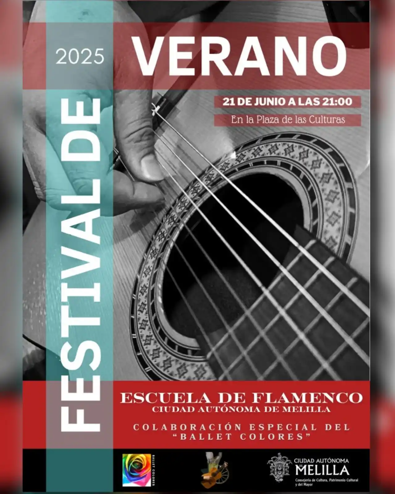 Image from Ciudad Autónoma de Melilla: 🎶 ¡El *Festival de Verano 2025 de la Escuela de Flamenco* ya está aqu...