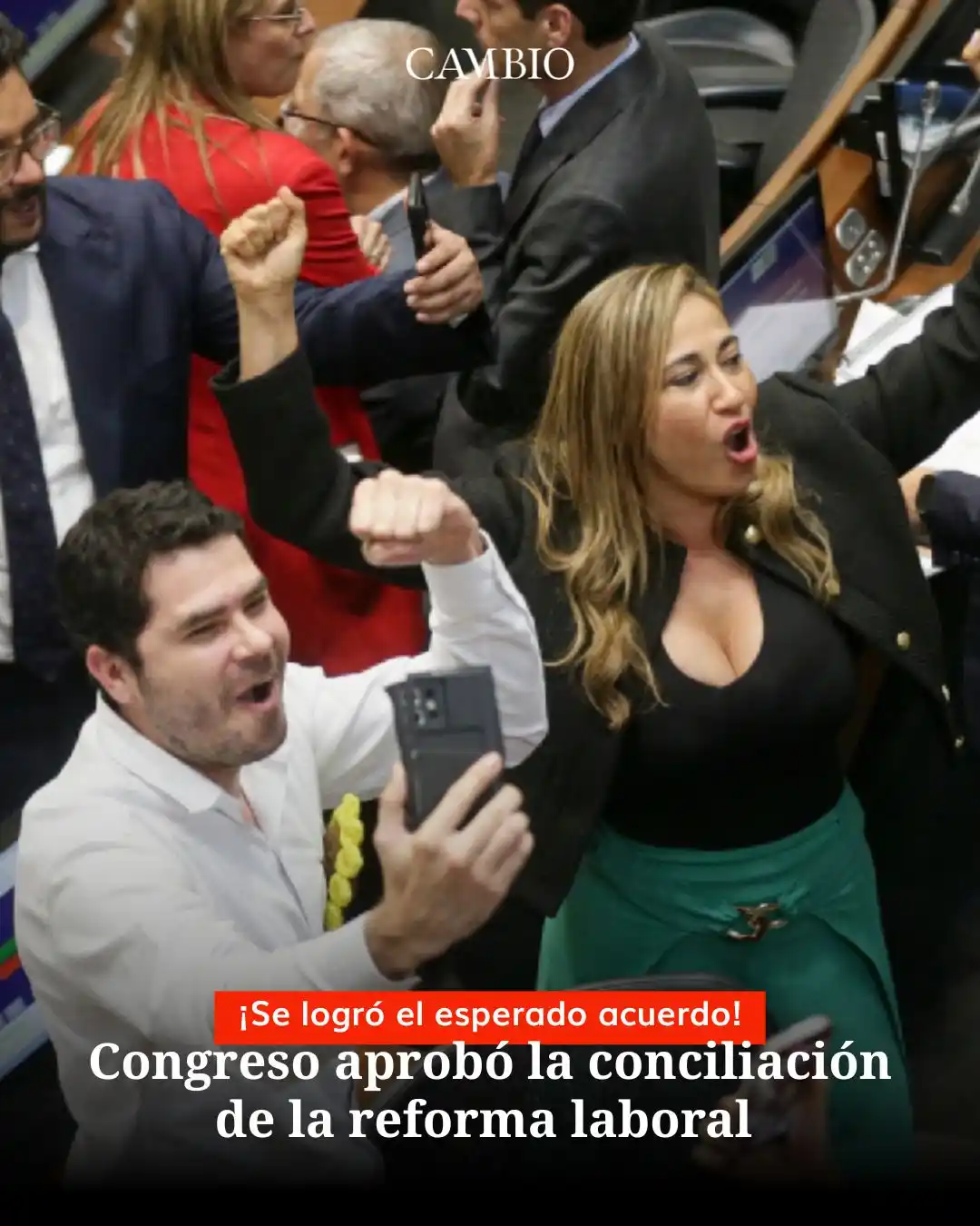 Image from Cambio Colombia: En el último día de la legislatura, las plenarias de Cámara y Senado a...