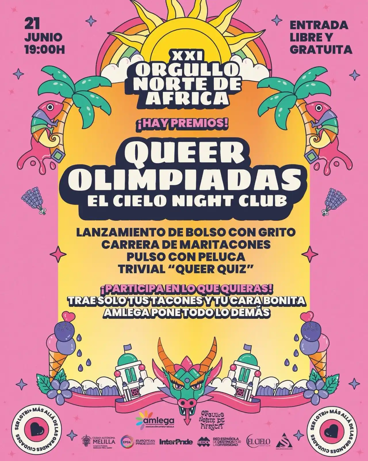 Image from Ciudad Autónoma de Melilla: Este sábado, continúan los eventos del *XXI ORGULLO NORTE DE ÁFRICA* o...