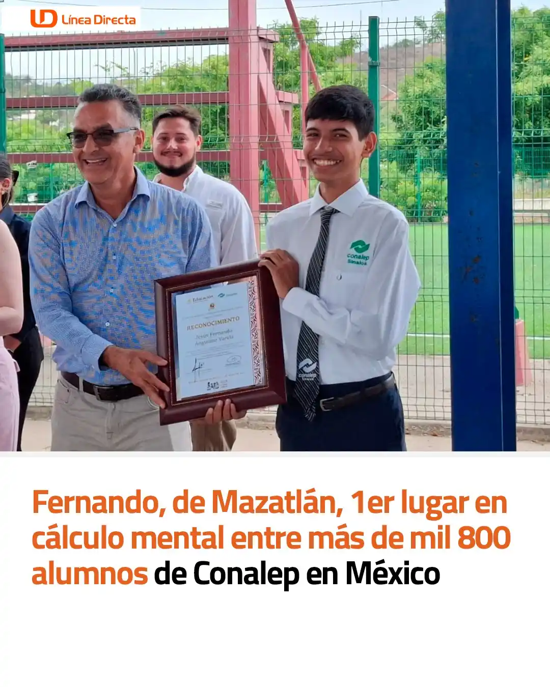 Image from Línea Directa Portal: *Fernando, de Mazatlán, 1er lugar 👏🏻 en cálculo mental 🧮entre más d...