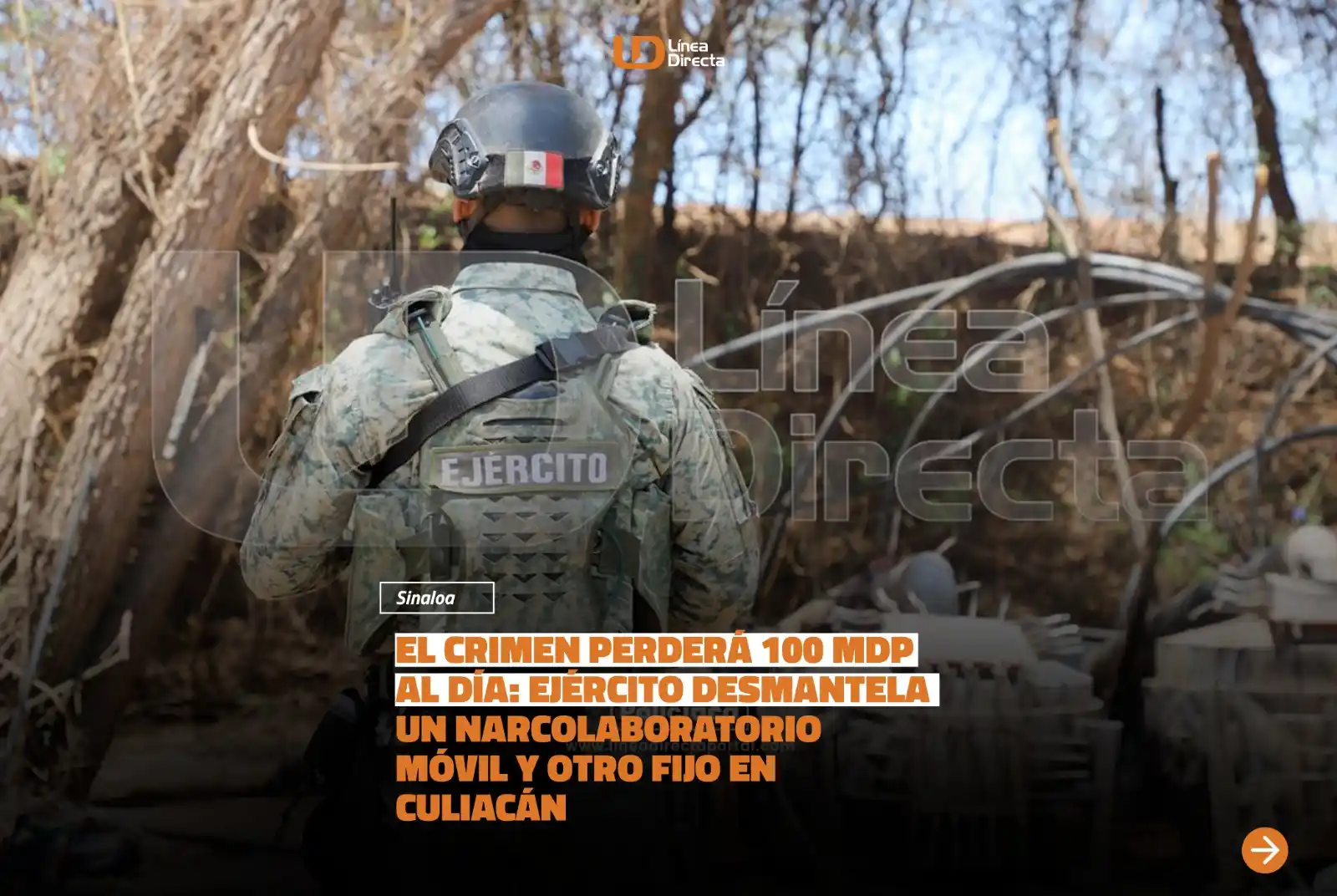 Image from Línea Directa Portal: FOTOS 📸 *El crimen perderá 100 mdp 💵 al día: Ejército 🪖 desmantela*...