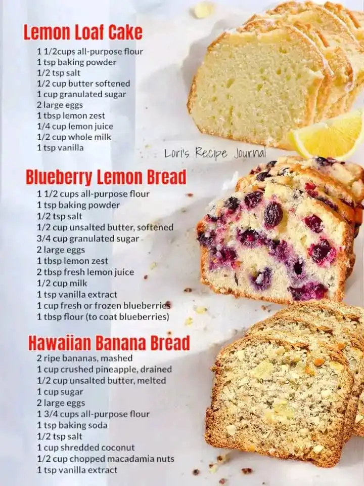 Image from Kubika nekurongedza mumba Chef SK🍴🚿🧹💅🇿🇼: Freshly baked bread delights   Full Recipes Here:👇👇  1. Lemon Loaf C...