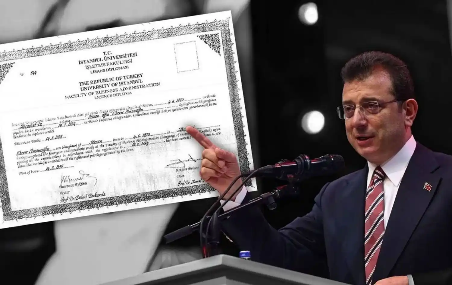 Image from Onedio: Hakimler ve Savcılar Kurulu (HSK) kararnamesiyle, Ekrem İmamoğlu'nun d...