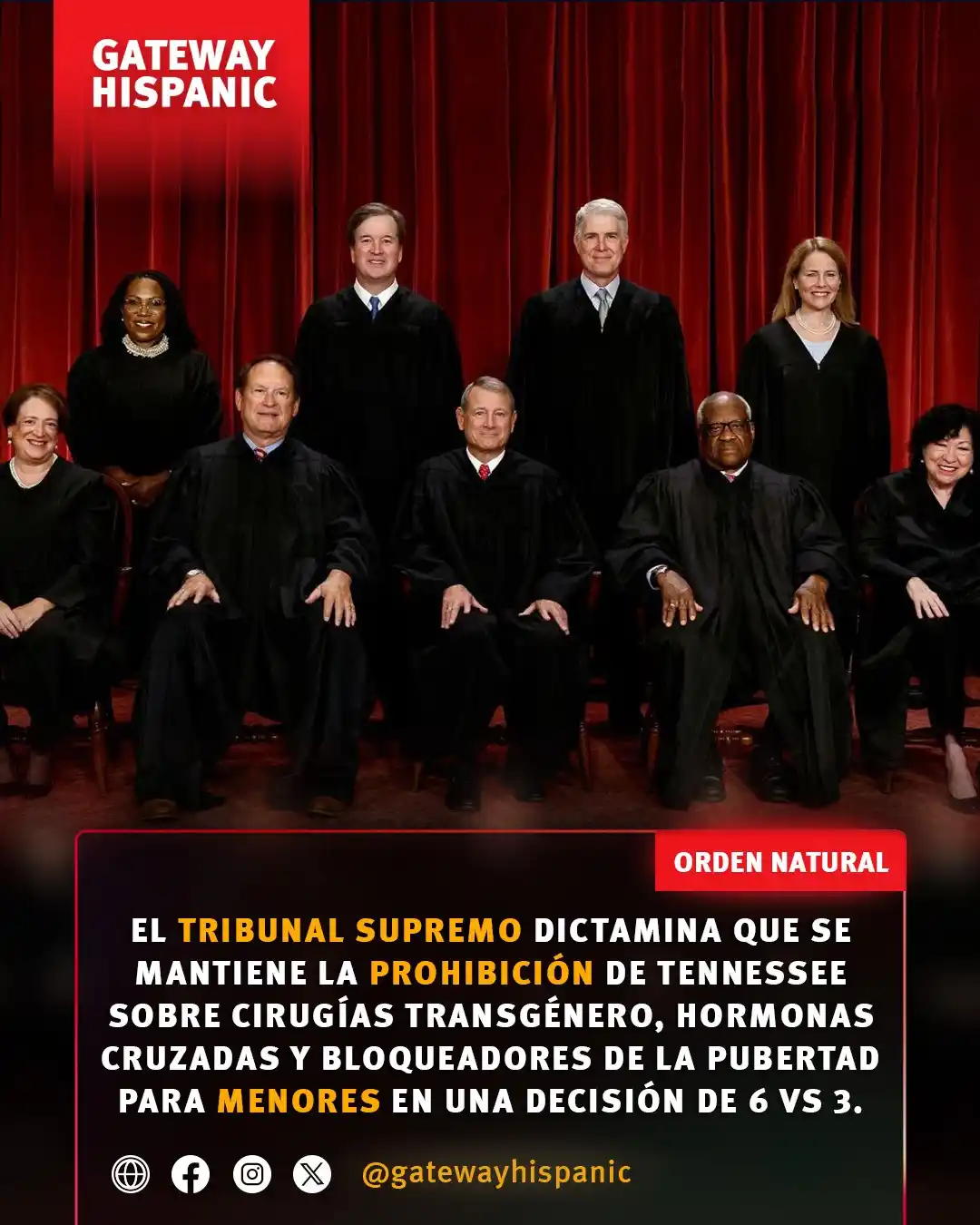 Image from Gateway Hispanic: 🔔 Histórica decisión del Tribunal Supremo  El Tribunal Supremo de EE....