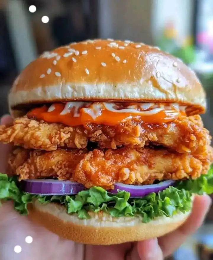 Image from Kubika nekurongedza mumba Chef SK🍴🚿🧹💅🇿🇼: 🌯 Homemade Crispy Spicy Fried Chicken Burger Crispy, spicy, juicy per...