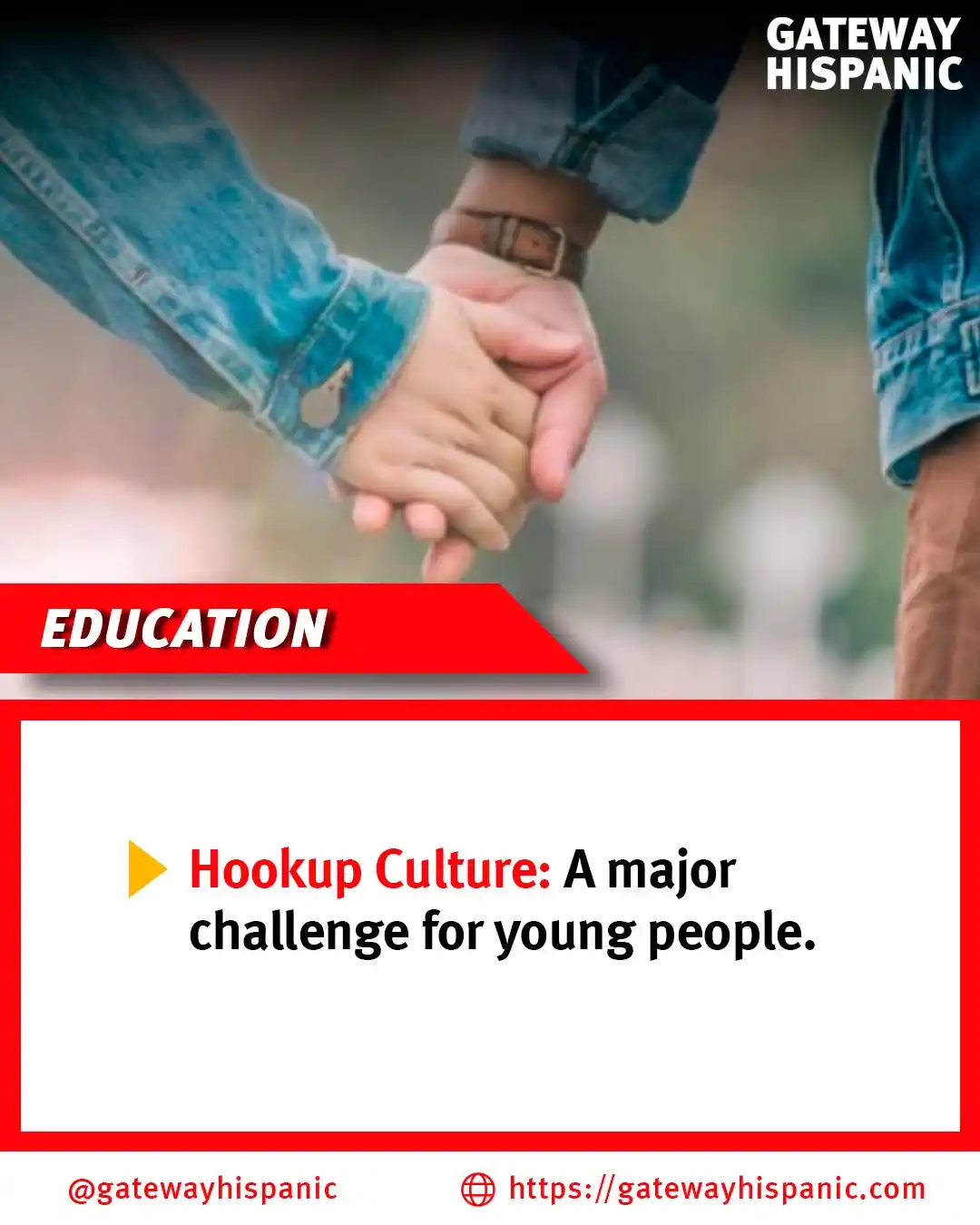 Image from Gateway Hispanic: 💔 Hookup culture is hurting our youth. What used to be purposeful cou...