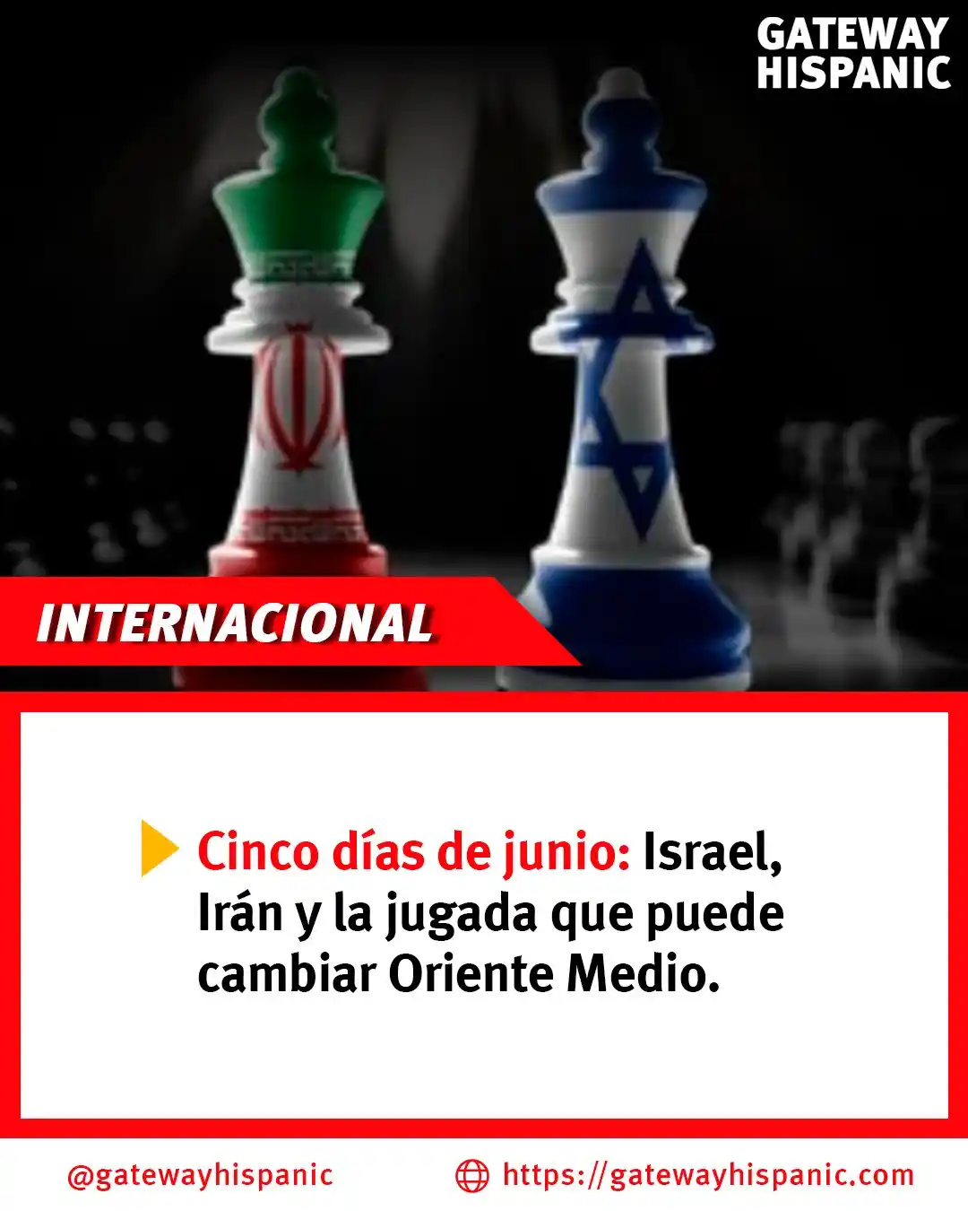 Image from Gateway Hispanic: 🇮🇱⚔️ Cinco días de junio podrían cambiar Medio Oriente 🇮🇷💣 Israel...