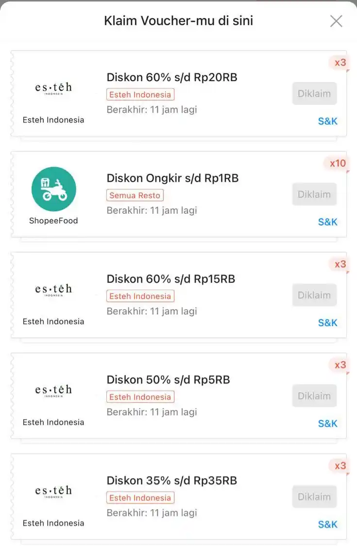 Image from Racun shopee 🛒🎀: Jajan yg seger2 dulu guys🥵 Cuss jajan es•teh janlup klaim dan pake d...