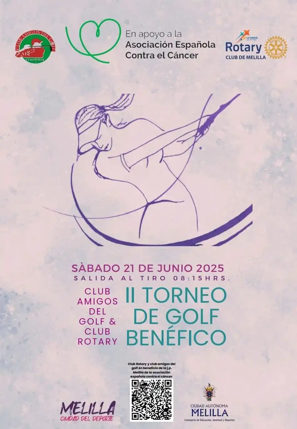 Image from Ciudad Autónoma de Melilla: La Consejería de Deportes colabora en el *Il Torneo de Golf Benéfico*,...