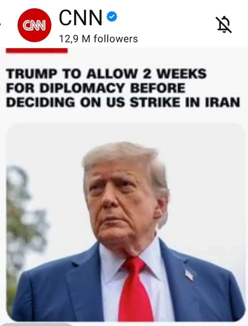 Image from VWA ZILE NEWS: Le président Donald Trump accordera deux semaines à la diplomatie avan...