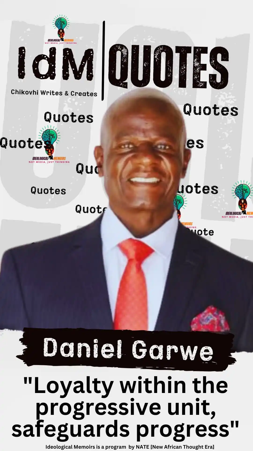 Image from Ideological Memoirs: *"Loyalty within the progressive unit, safeguards progress"* [Daniel G...