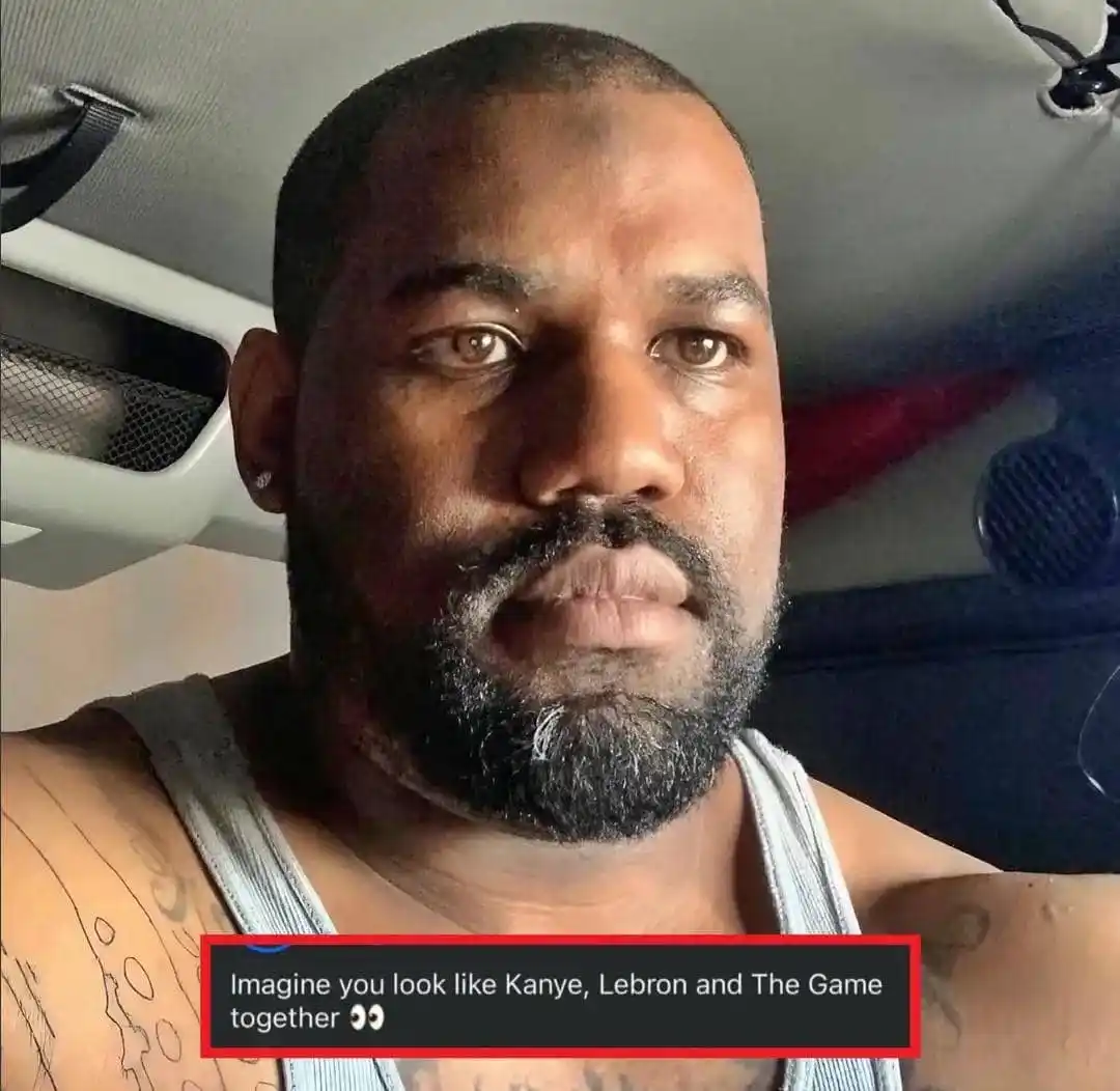 Image from MUSIC WORLD 🌎 ☑️: Man claims he looks like LeBron, Kanye, and The Game combined 👀😀...