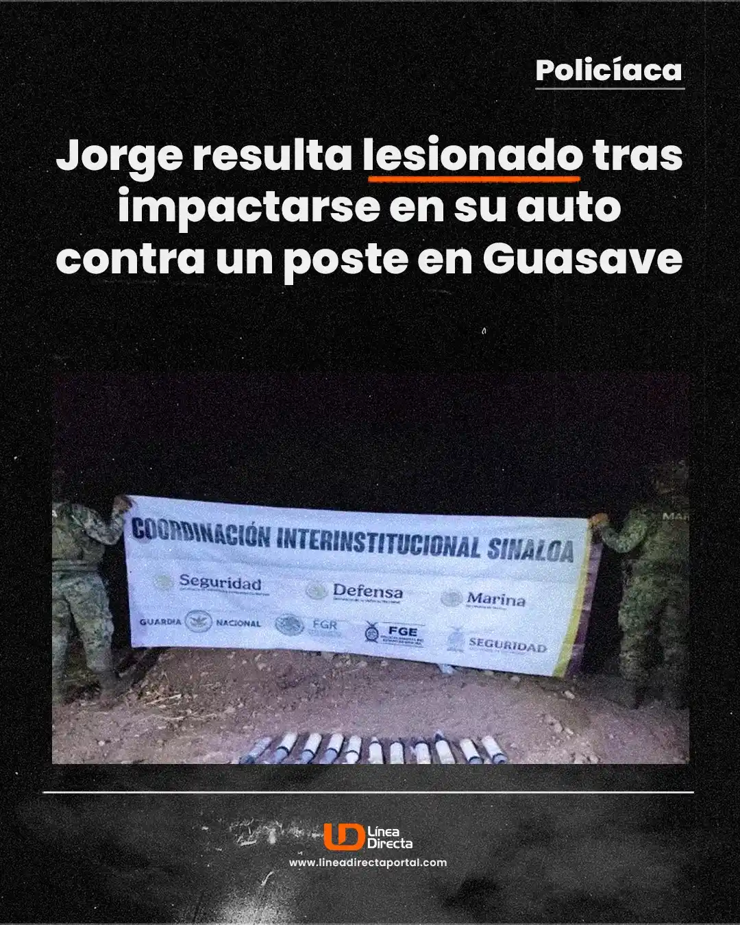 Image from Línea Directa Portal: *🚨🪖 Marina asegura 11 artefactos explosivos 💣 improvisados, cocaína...