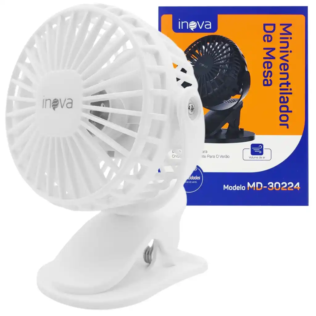 Image from SuperPromo 🎁 - Cupons E Promoções Nas Principais Lojas: *📦️ Mini Ventilador de Mesa Portátil com Bateria Recarregável Origina...
