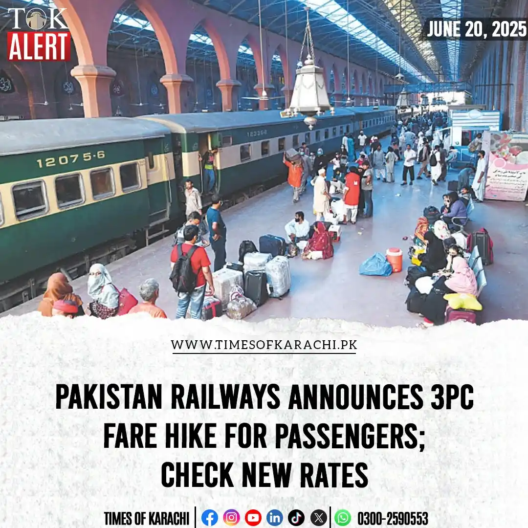 Image from Times Of Karachi: Pakistan Railways has officially announced an increase in fares for bo...
