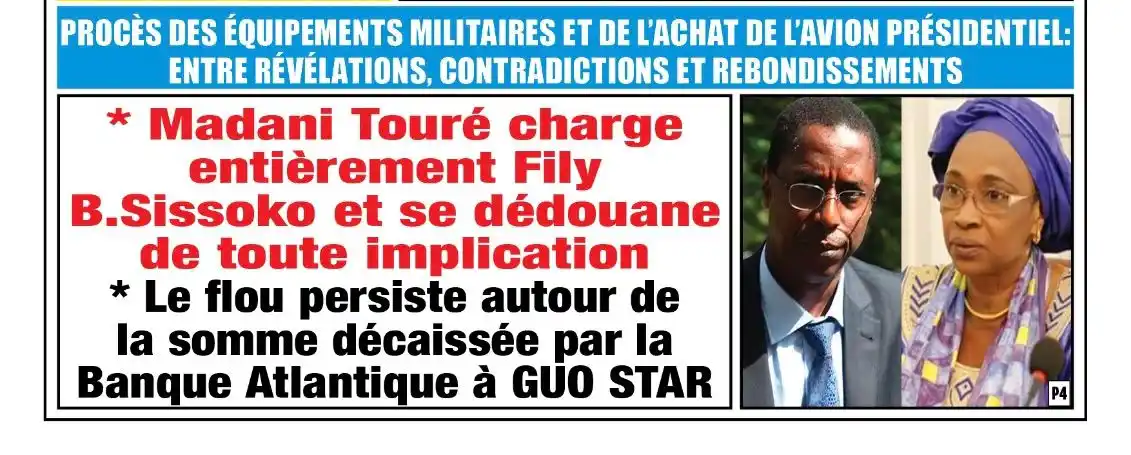 Image from Le Soir de Bamako: PROCÈS DES ÉQUIPEMENTS MILITAIRES ET DE L’AVION PRÉSIDENTIEL: La jou...