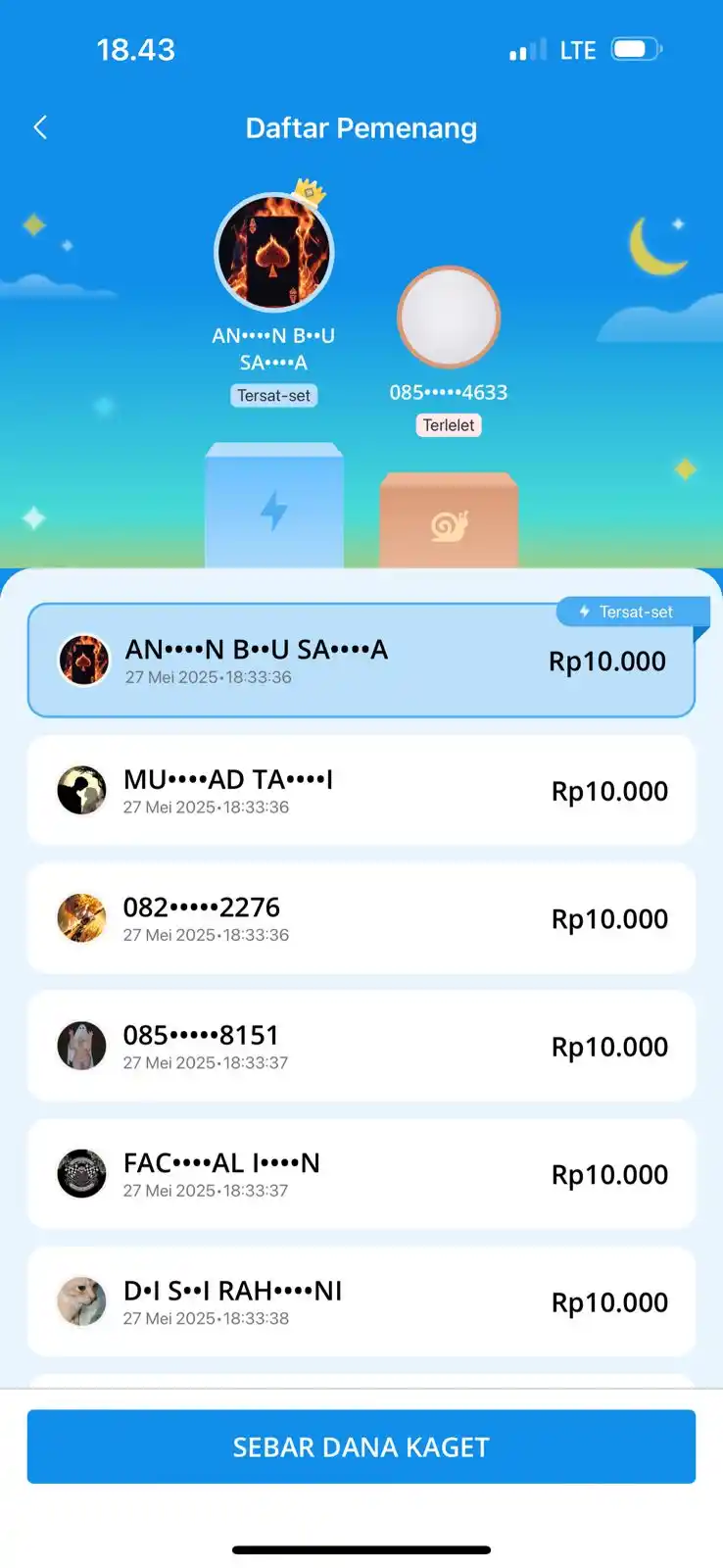 DANA KAGET BERBAGI SETIAP HARI post
