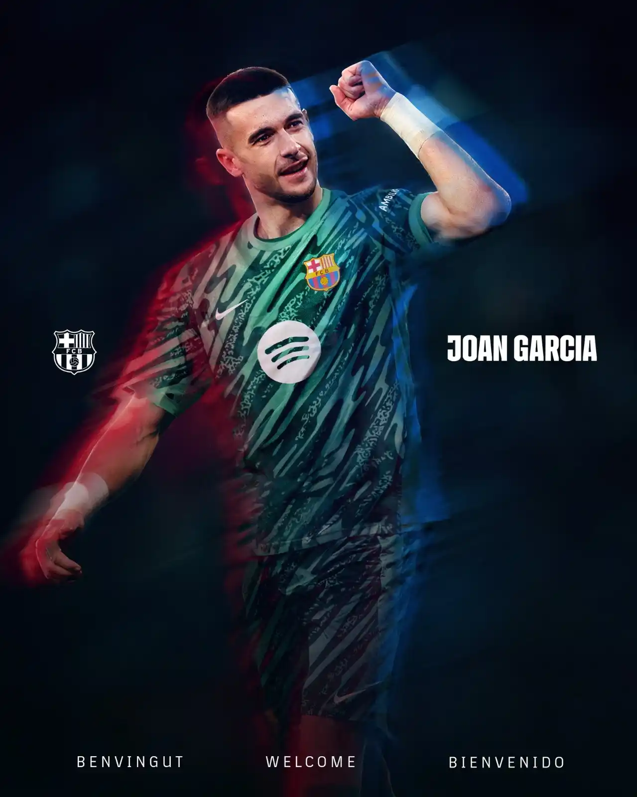 Image from Sportz Point | Follow your game: 𝐒𝐢𝐠𝐧𝐞𝐝 ✅ Joan Garcia signs as an FC Barcelona player for the ne...