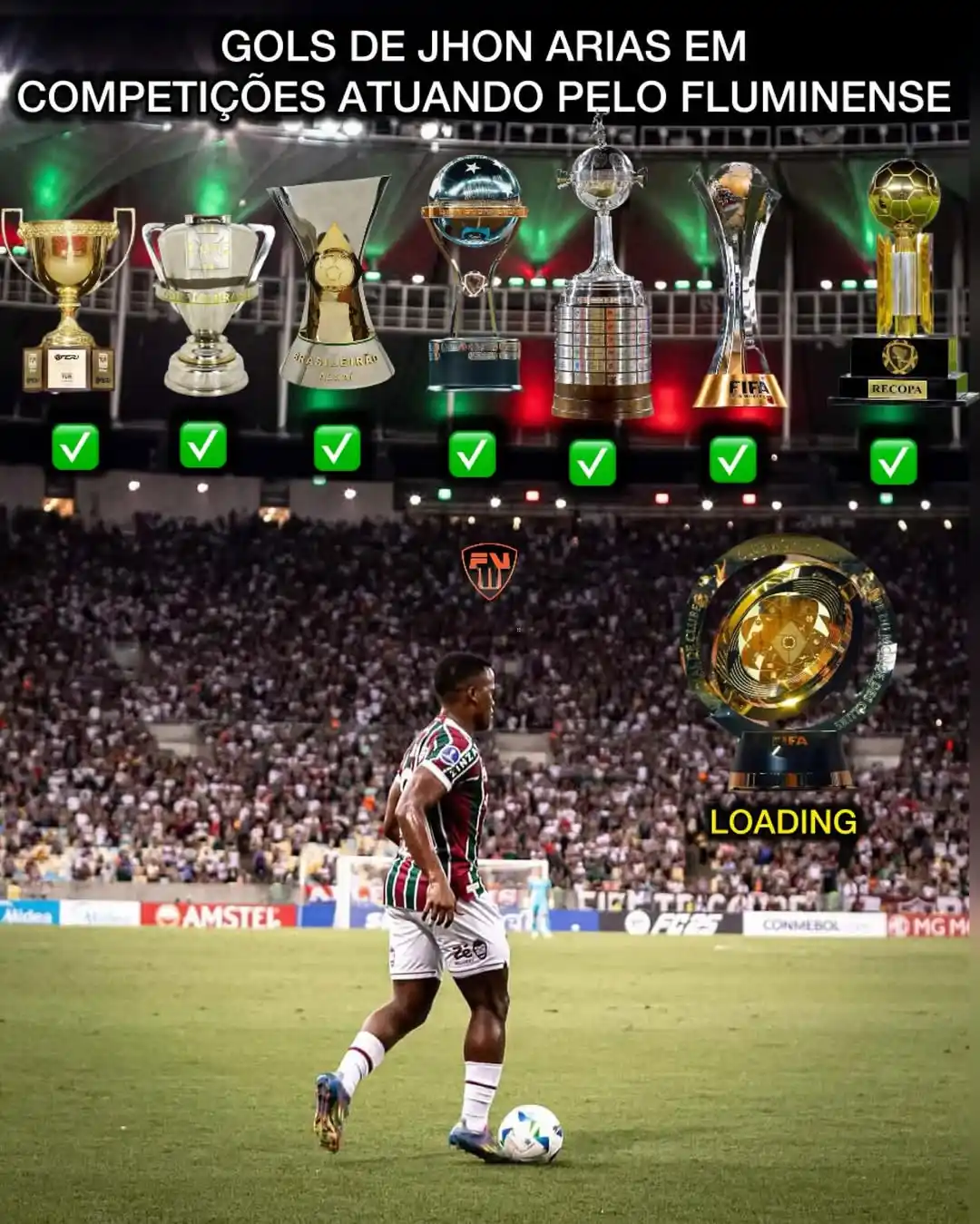Image from Bolavip | Sou Fluminense: Simplesmente Jhon Arias 🇭🇺🇨🇴🤘🏿 O ídolo colombiano é o único jog...